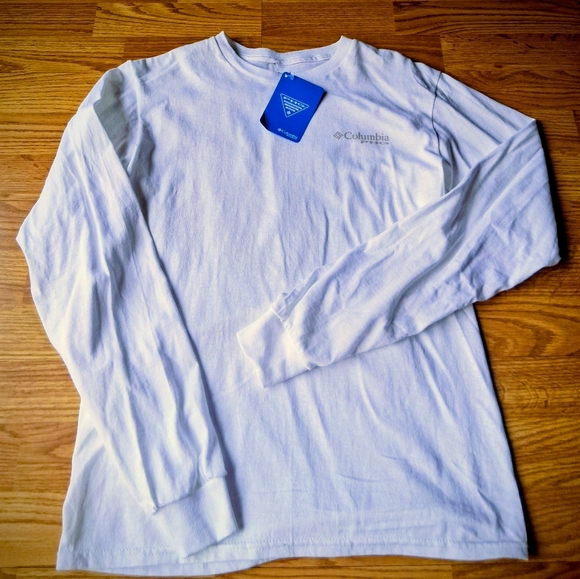 Columbia Other - Columbia NWT Mens Long Sleeve Shirt, Gray Logos, Sz S